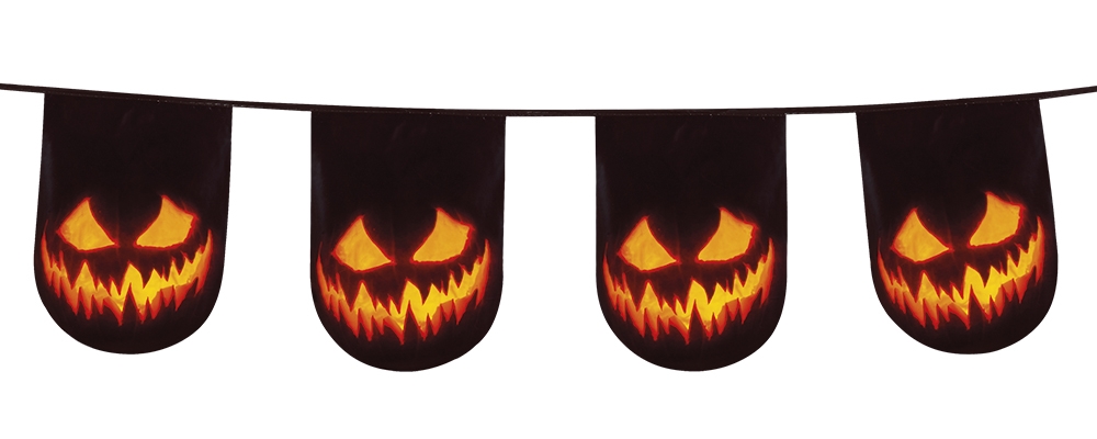 Halloween Banner - 1 stk (6 m) | Græskar Guirlander - Temashop