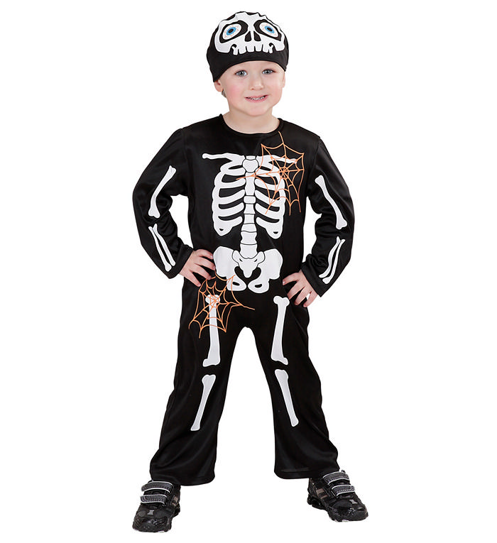 Halloween Skelet Børnekostume