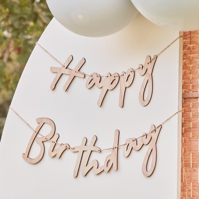 Happy Birthday Træ Guirlande