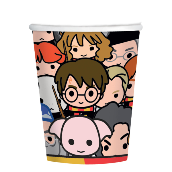 Harry Potter & Friends Papkrus - 8 stk (250 ml) | Harry Potter Krus - Temashop