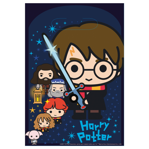 Harry Potter & Friends Slikposer - 8 stk (23.4 x 16.2 cm) | Harry Potter Poser / Goodiebags - Temashop