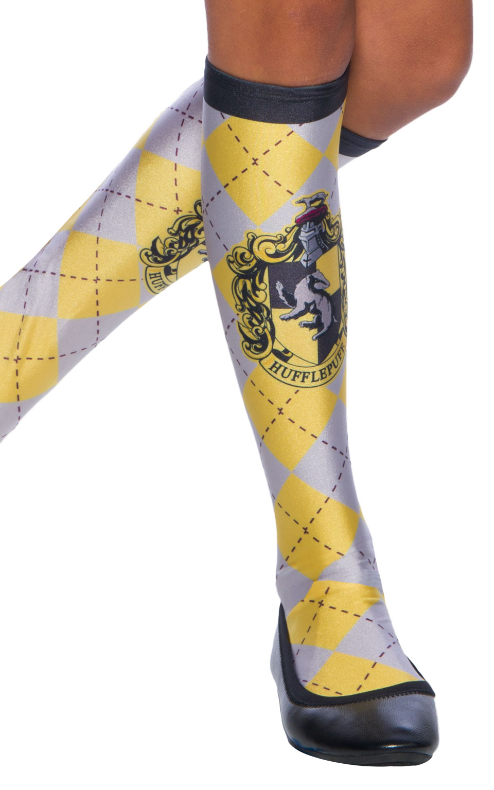 Harry Potter Hufflepuff Børnestrømper | Harry Potter Strømper / Strømpebukser / Knæstrømper - Beklædning - Temashop