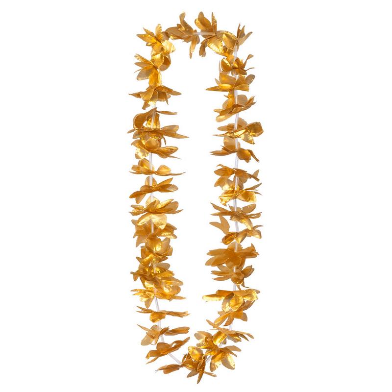 Hawaii Blomsterkrans Guld | Hawaii Halskæder - Smykker - Temashop