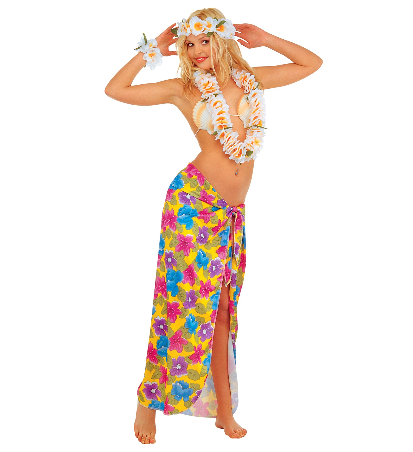 Hawaii Hibiscus Nederdel | Hawaii Bukser / Skørt / Shorts - Beklædning - Temashop