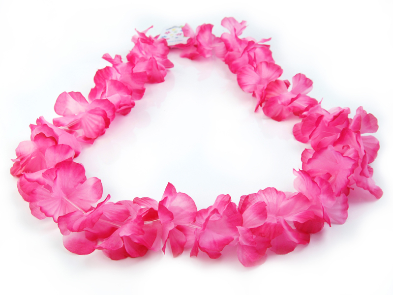 Hawaii Krans Pink (1 m) | Hawaii Halskæder - Smykker - Temashop