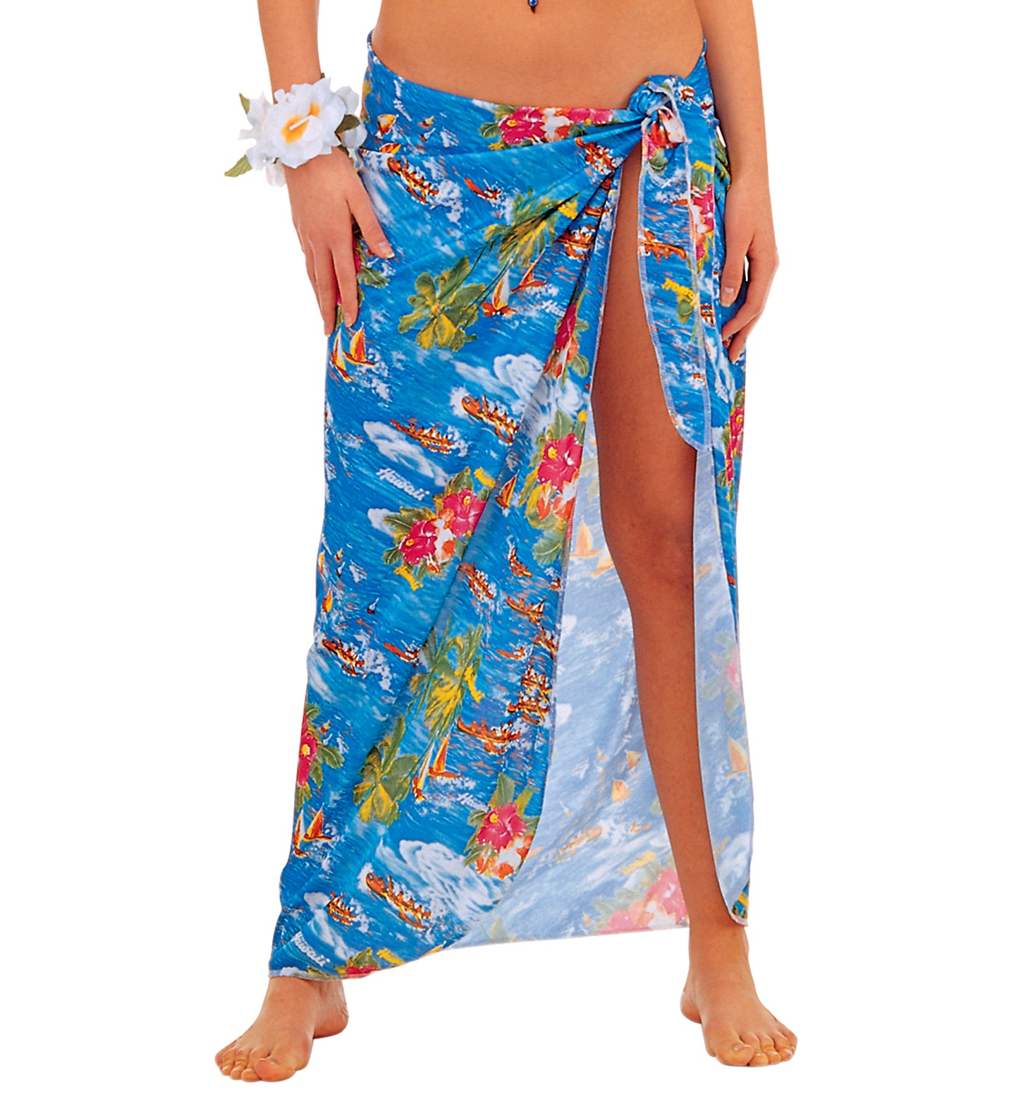 Hawaii Nederdel Blå | Hawaii Bukser / Skørt / Shorts - Beklædning - Temashop