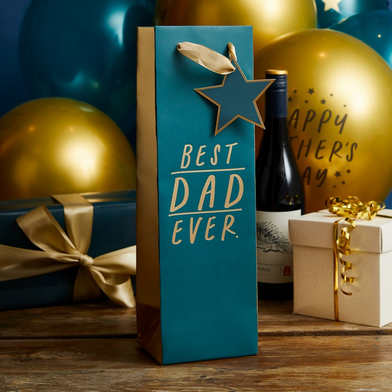 Best Dad Ever Vinpose - 1 stk | Fars dag Poser / Goodiebags - Temashop