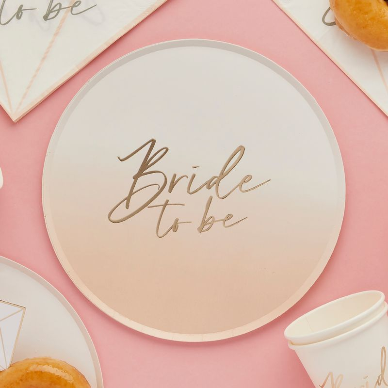 Bride To Be Paptallerkener