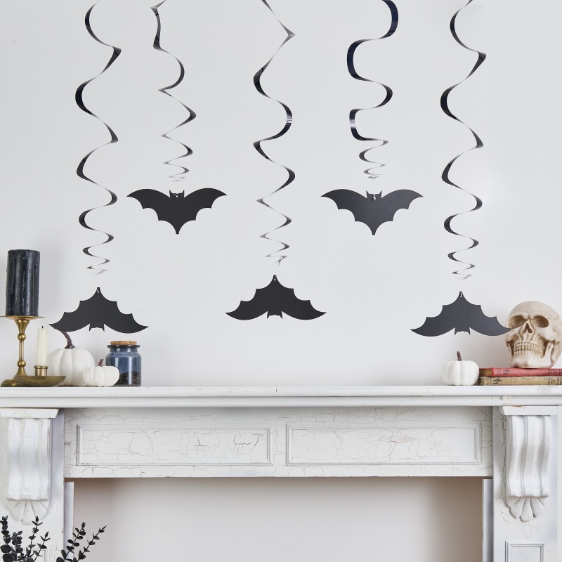 Flagermus Swirls Sort