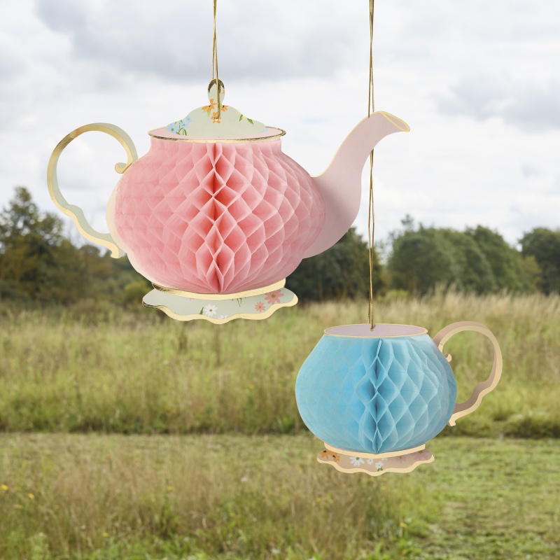 Teselskab Honeycomb Sæt - 2 stk | Påske Honeycomb-figur - Temashop