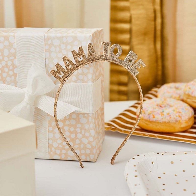 Mama To Be Hårbøjle Guld | Babyshower Hårbøjle / Pandebånd / Hårbånd - Hovedtilbehør - Temashop