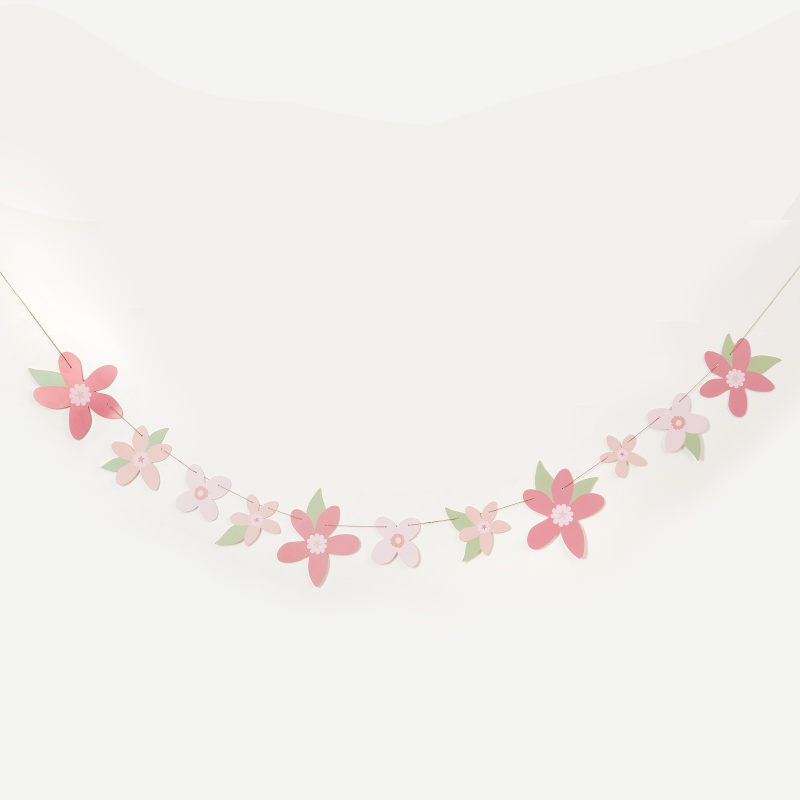 Blomster Guirlande Pink