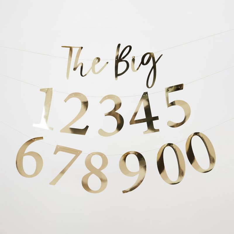 The Big Milestone Talguirlande - 1 stk (220 cm) | Fødselsdag Guirlander - Temashop