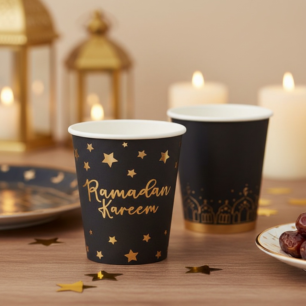 Ramadan Kareem Krus - 8 stk | Eid Krus - Temashop