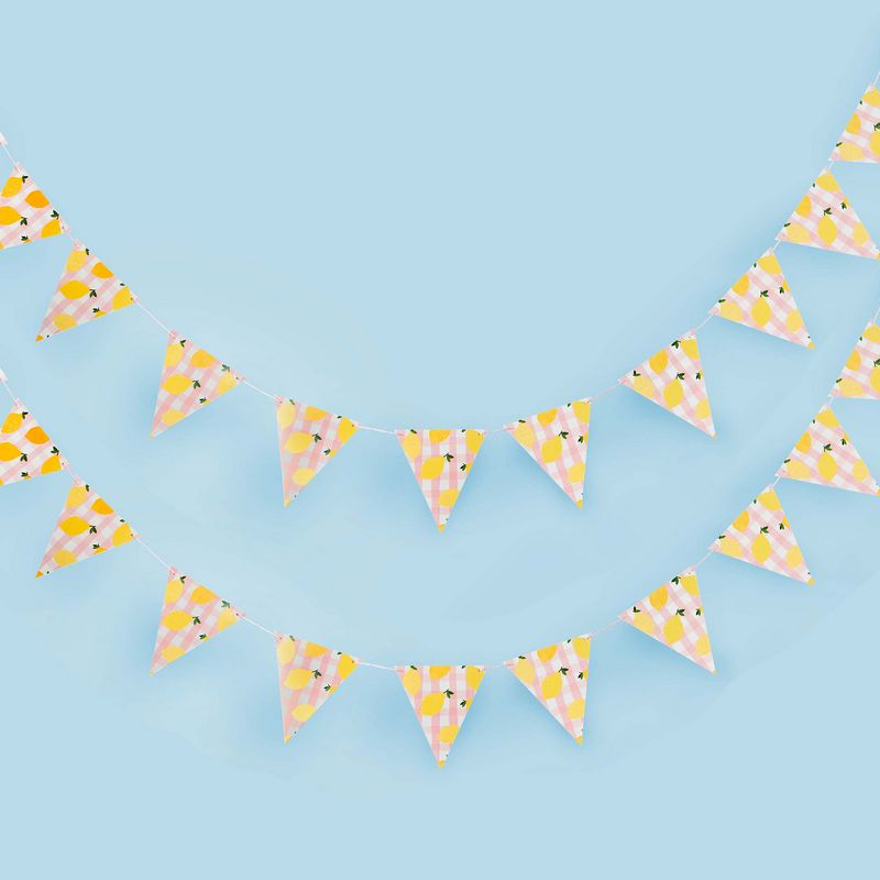 Citron Gingham Guirlande