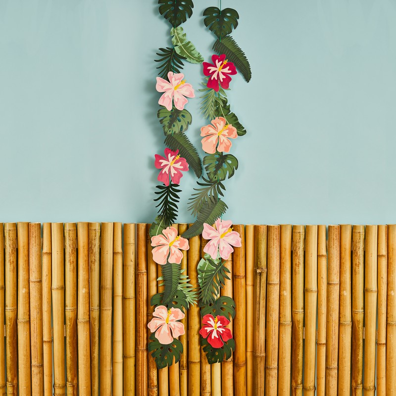 Tropiske Blomster Guirlander - 2 stk | Hawaii Guirlander - Temashop