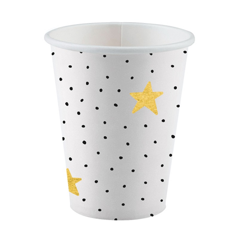 Hello Baby Papkrus - 8 stk (250 ml) | Babyshower Krus - Temashop