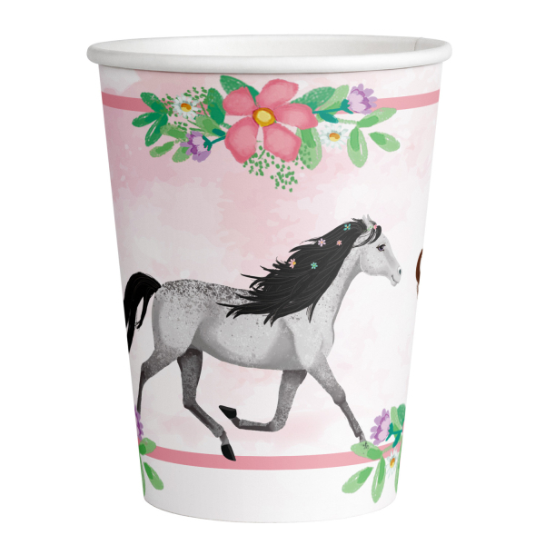 Heste Kopper - 8 stk (250 ml) | Hest Krus - Temashop