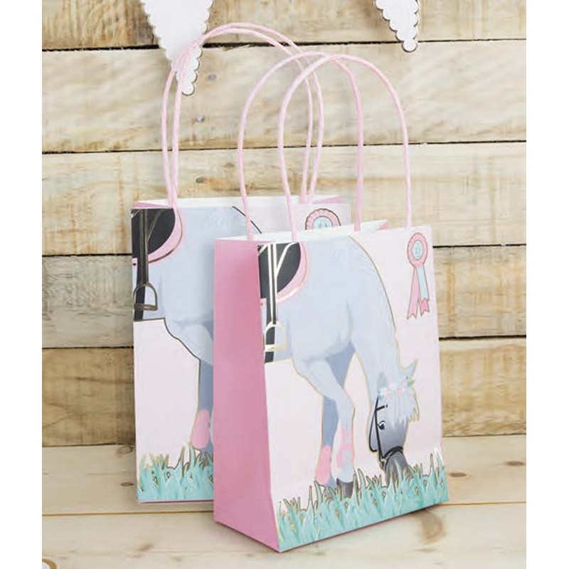 Heste Ridesport Festposer - 4 stk | Hest Poser / Goodiebags - Temashop