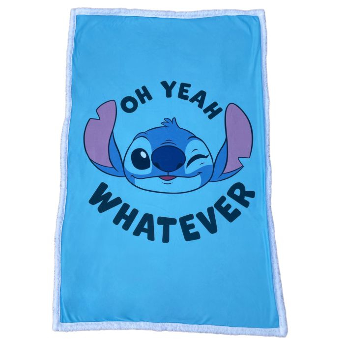 Lilo & Stitch Fleece Tæppe (150 x 100 x 1 cm) | Lilo & Stitch Tæpper - Temashop