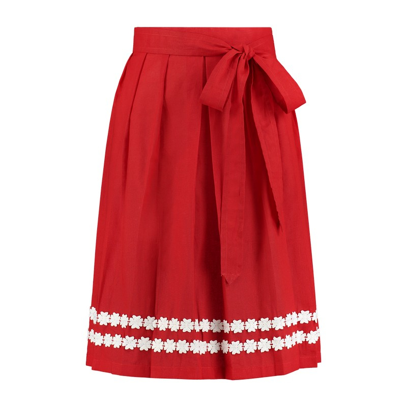 Dirndl Forklæde Rød | Oktoberfest Bukser / Skørt / Shorts - Beklædning - Temashop