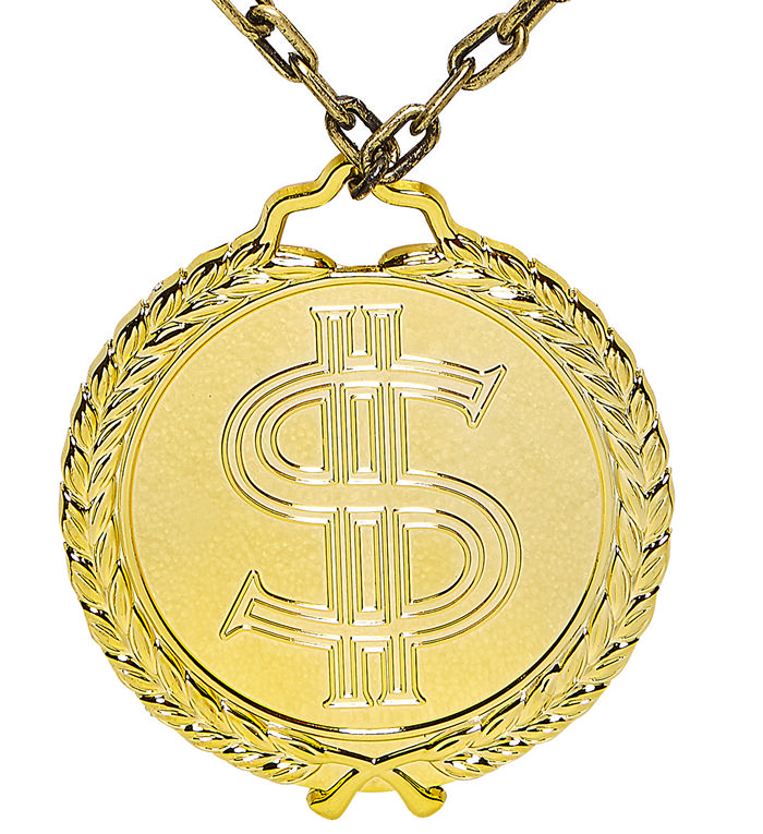 Hip Hop Dollar Halskæde | Pimp Halskæder - Smykker - Temashop