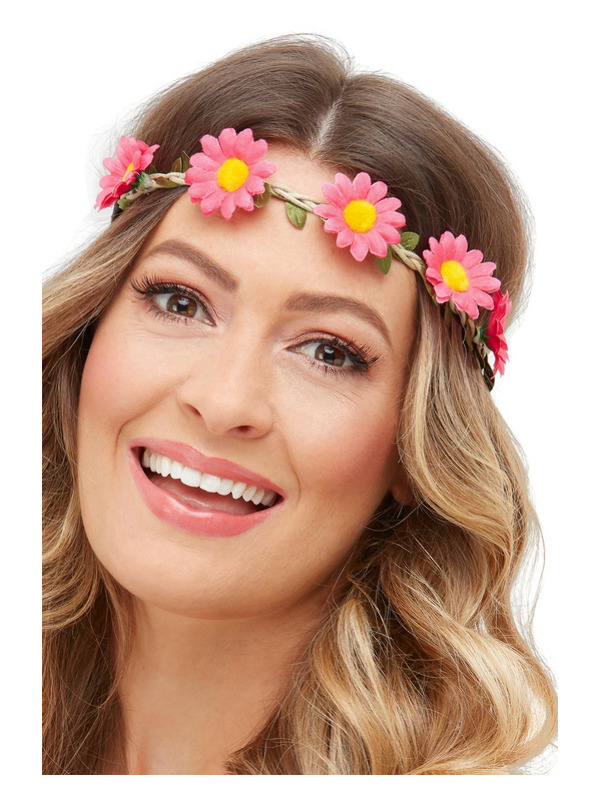 Hippie Hovedkranse | 60'erne Hippie Hårbøjle / Pandebånd / Hårbånd - Hovedtilbehør - Temashop