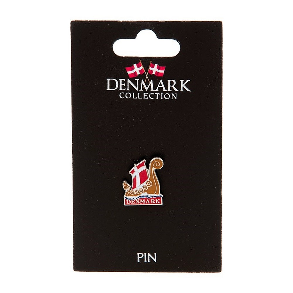 Danmark Vikingeskib Pin | Danmark Badges / Brocher - Smykker - Temashop