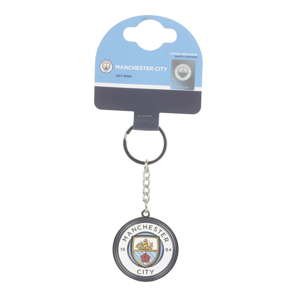 Manchester City Nøglering (1 x 8 x 18 cm) | Fodbold Nøgleringe - Temashop