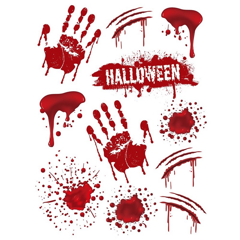 Blodige Halloween Vinduesklistermærker