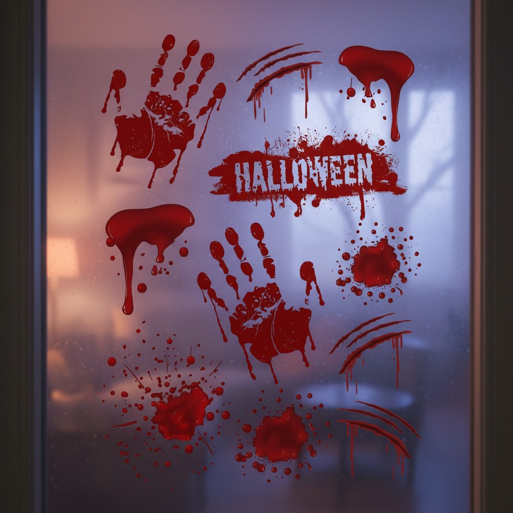 Blodige Halloween Vinduesklistermærker