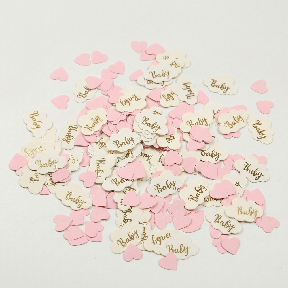 Baby Girl Konfetti Lyserød - 1 pose | Babyshower Konfetti - Temashop