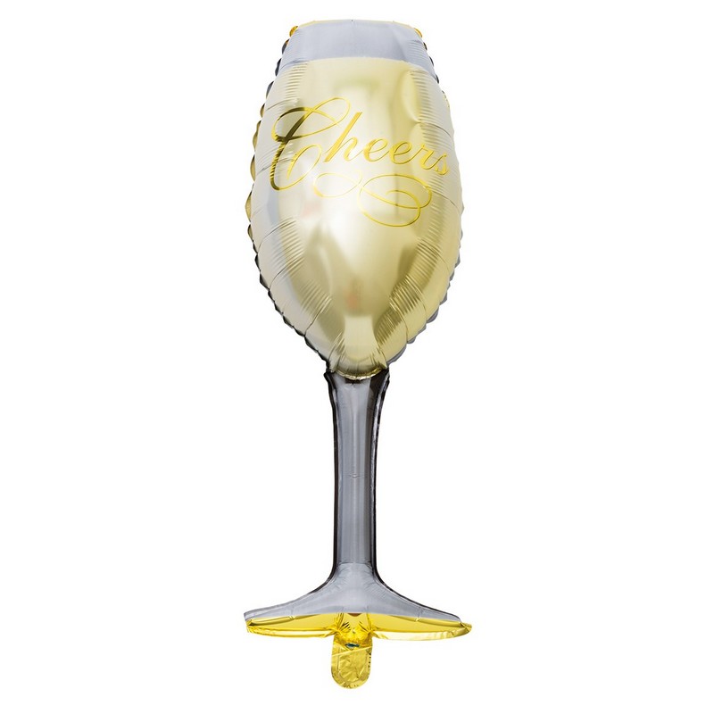Champagneglas Folieballon