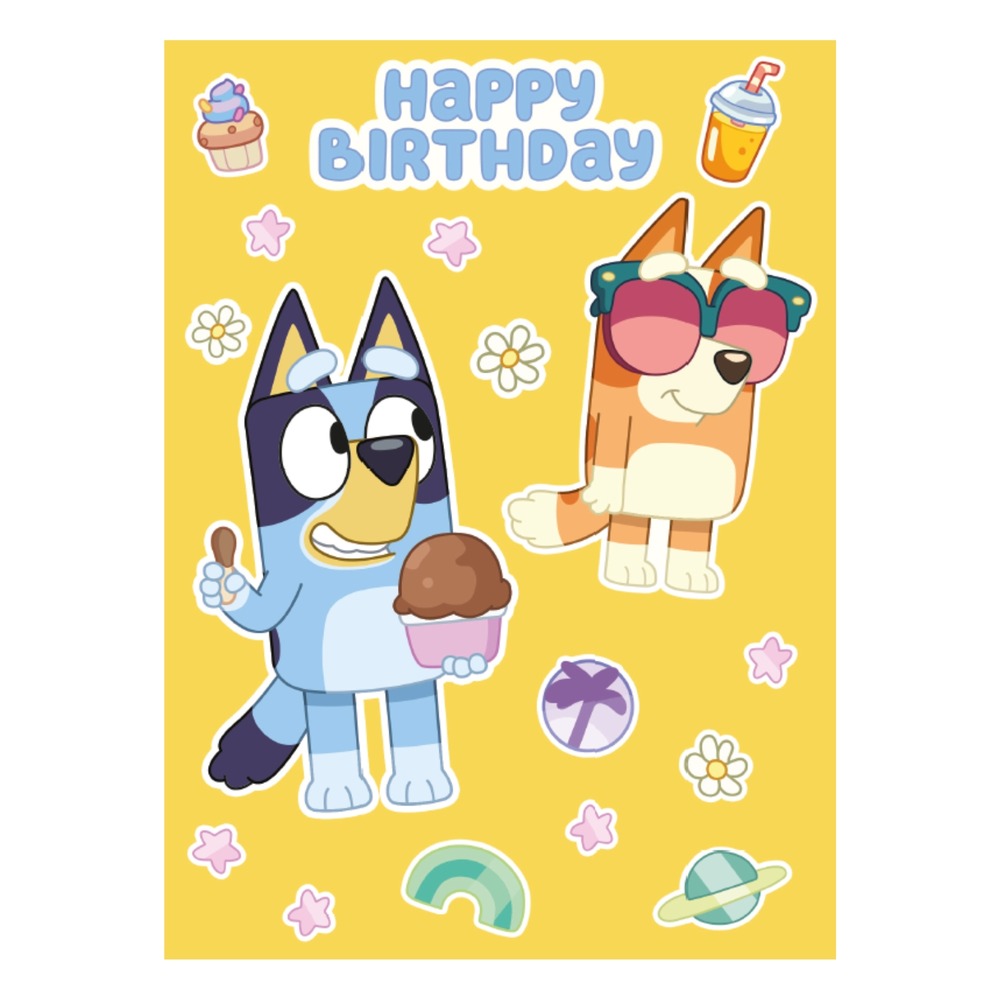 Happy Birthday Bluey® Kort