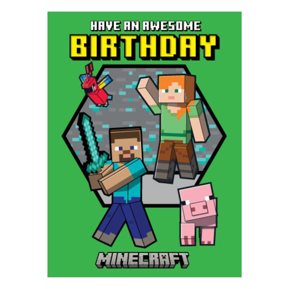 Have An Awesome Birthday Minecraft® Fødselsdagskort