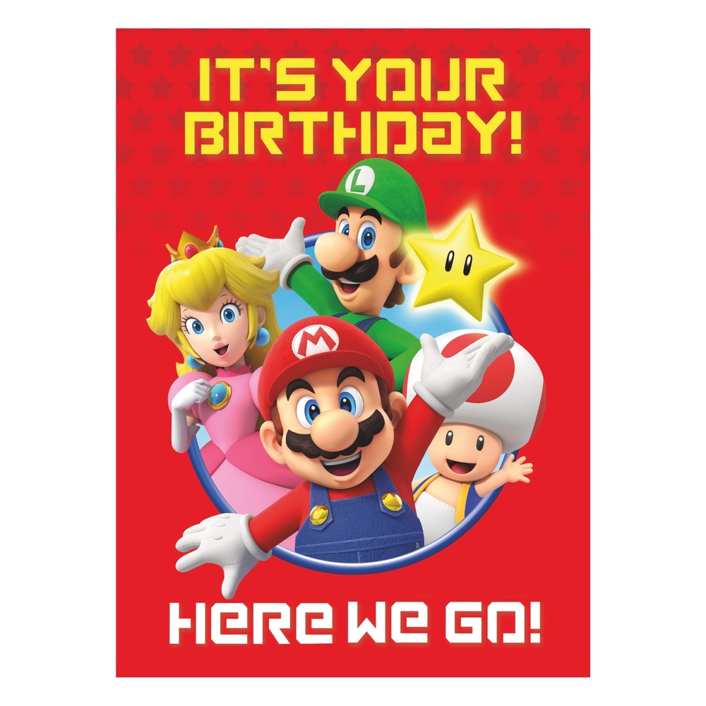 Super Mario® Fødselsdagskort