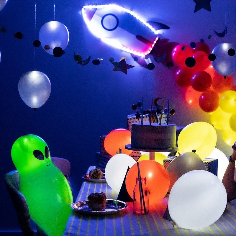 IlloomsÂ® Lysende Alien Balloner