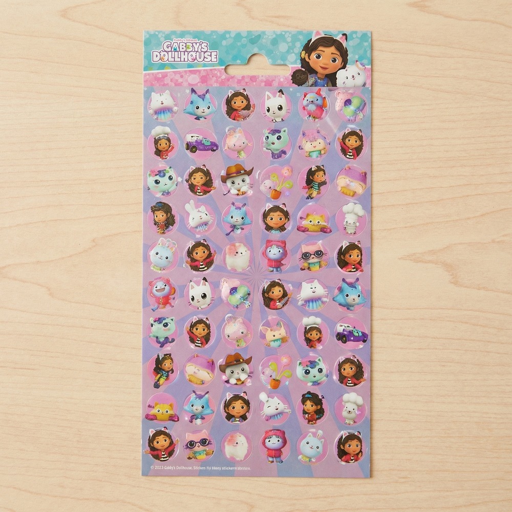 Gabbys Dukkehus Klistermærker - 1 ark | Gabbys Dollhouse Klistermærke - Temashop