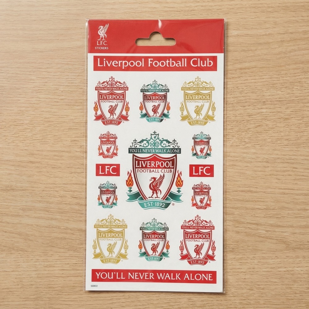 Liverpool FC Klistermærker - 1 ark | Fodbold Klistermærke - Temashop