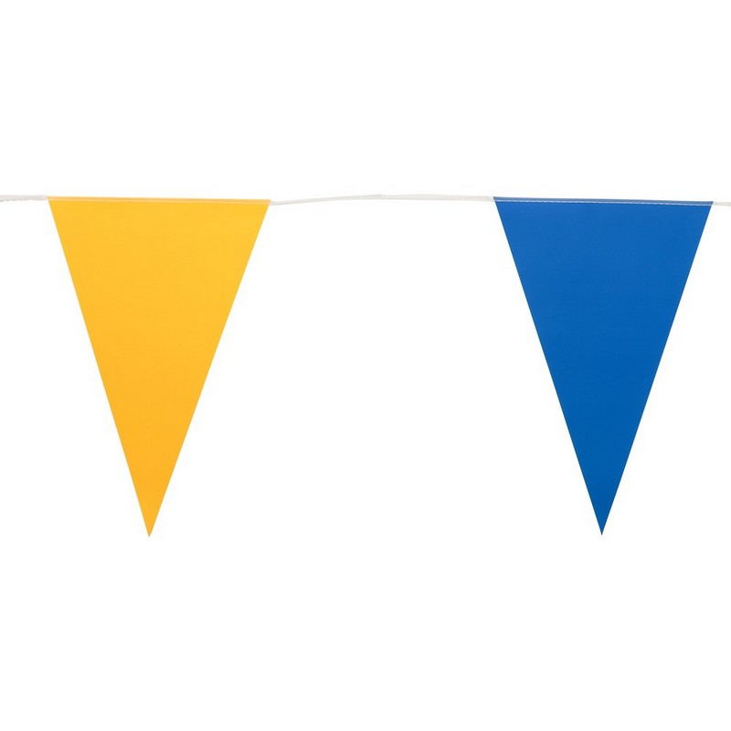 Flagguirlande Gul/Blå