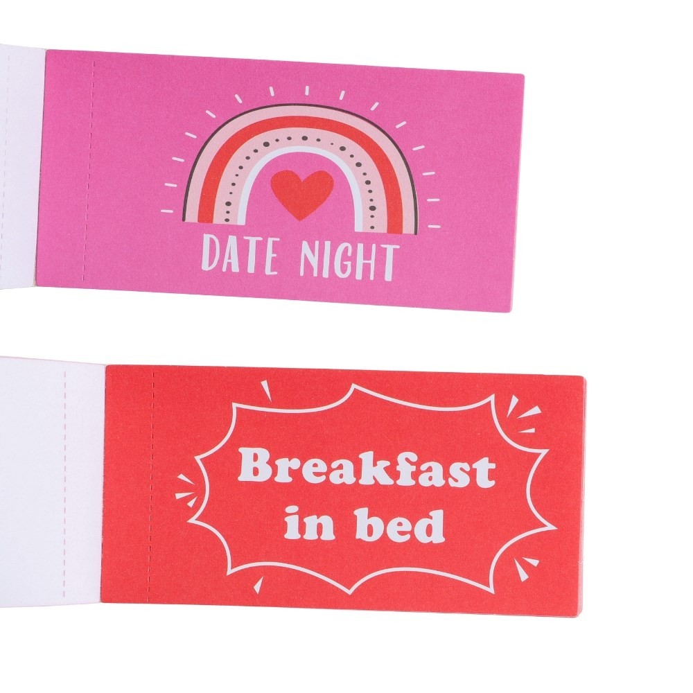 Valentinsdag Kuponhæfte (10 x 5 x 0,5 cm) | Valentinsdag Gavetilbehør - Temashop