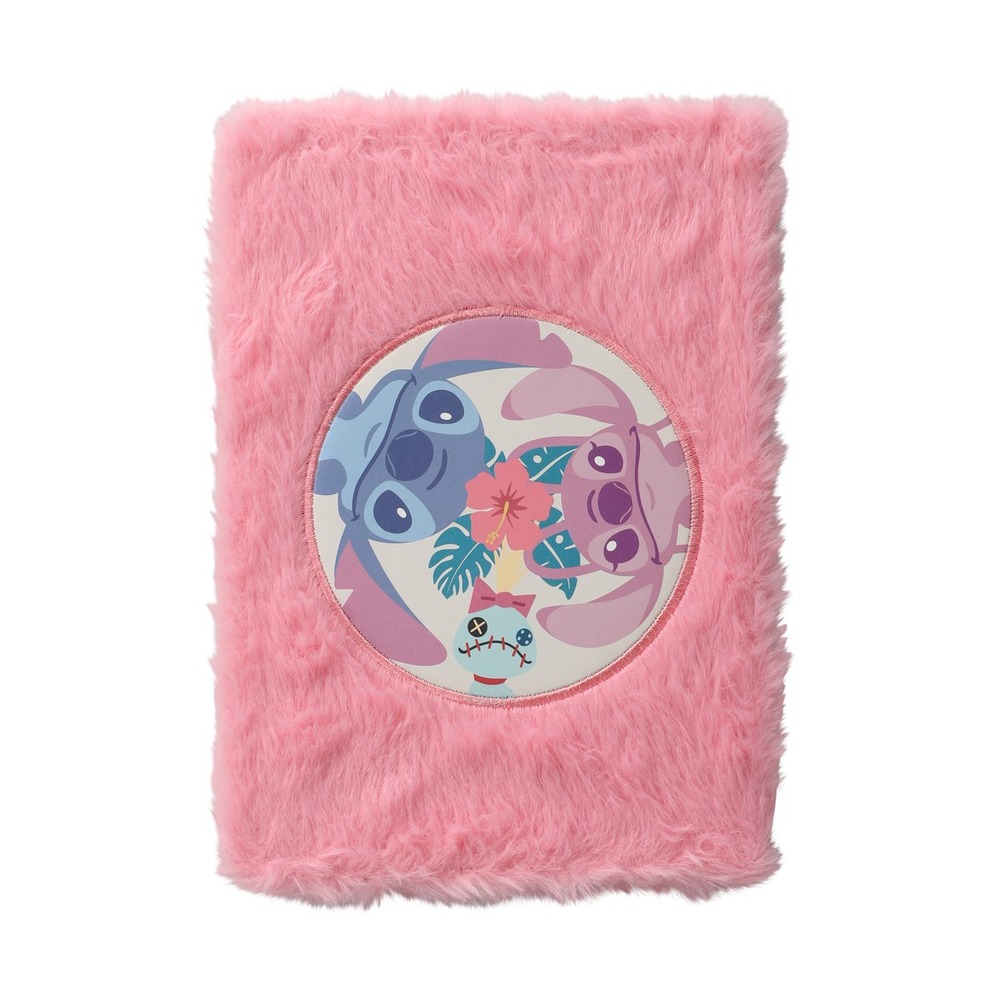Stitch Fluffy Notesbog Pink | Lilo & Stitch Bøger - Temashop