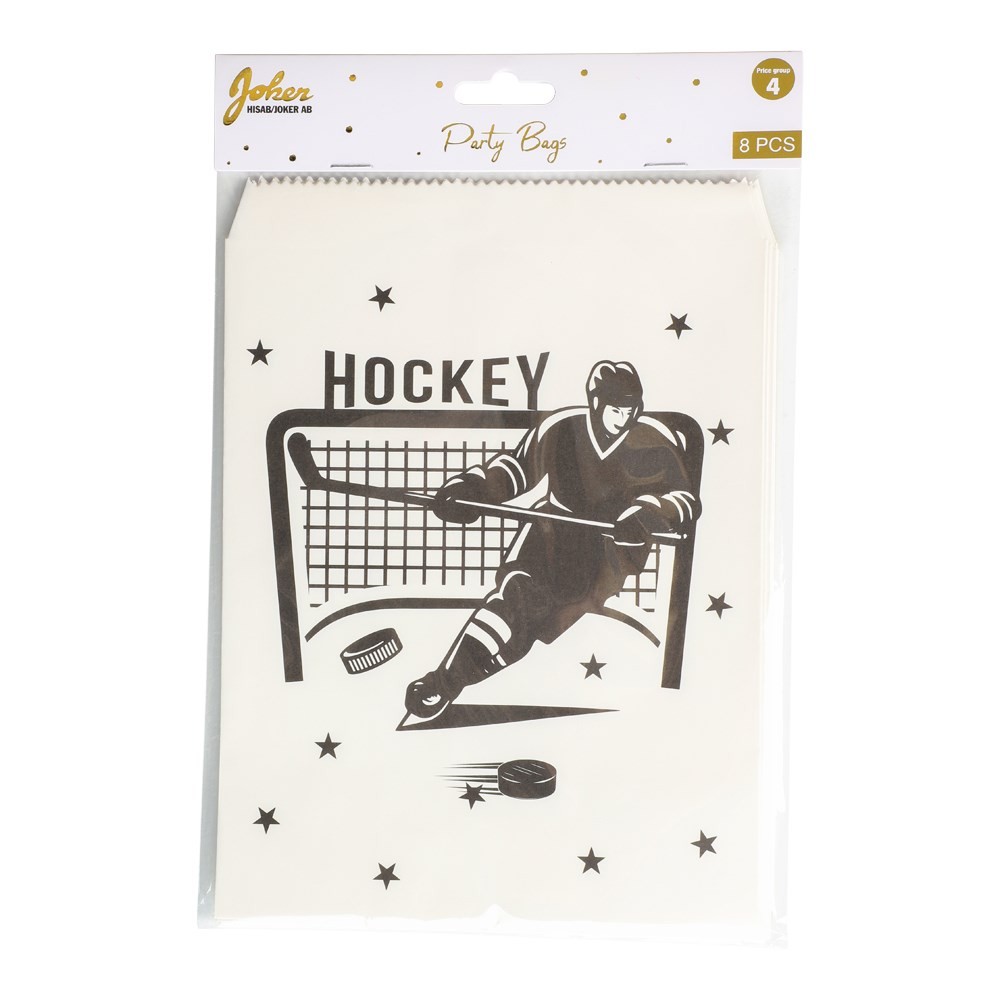 Hockey Partyposer - 8 stk | Hockey Poser / Goodiebags - Temashop