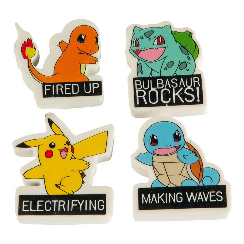Pokémon Viskelæder Sæt | Pokemon Male- & Tegneudstyr - Temashop