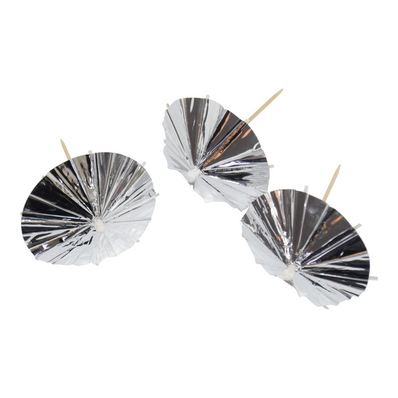 Cocktailparaplyer Sølv
