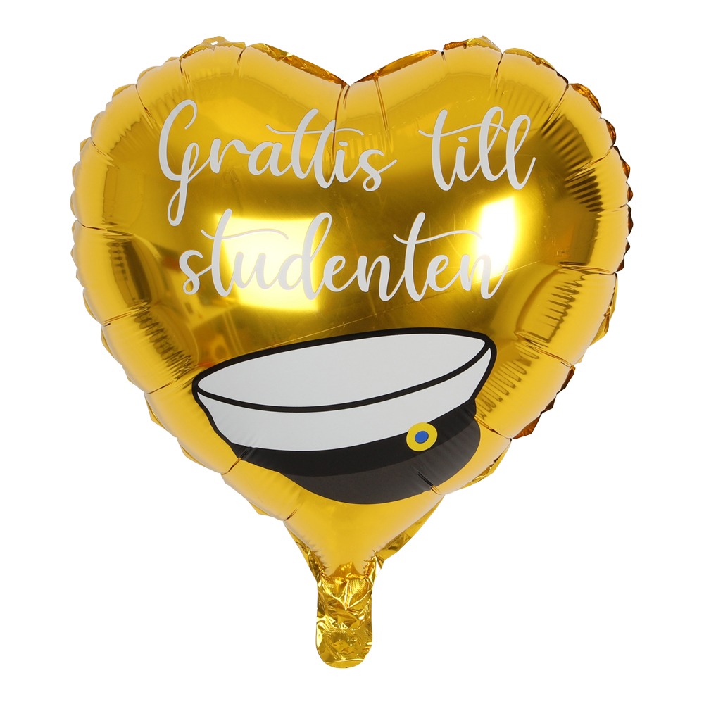 Grattis Till Studenten Folieballon Guld