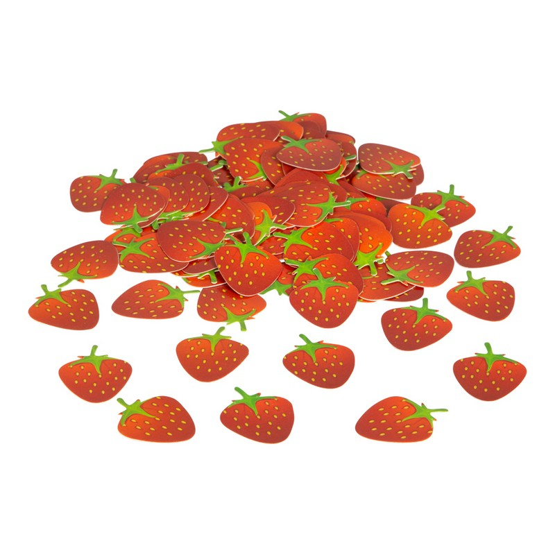 Jordbær Konfetti - 1 pose (15 g) | Frugt Konfetti - Temashop