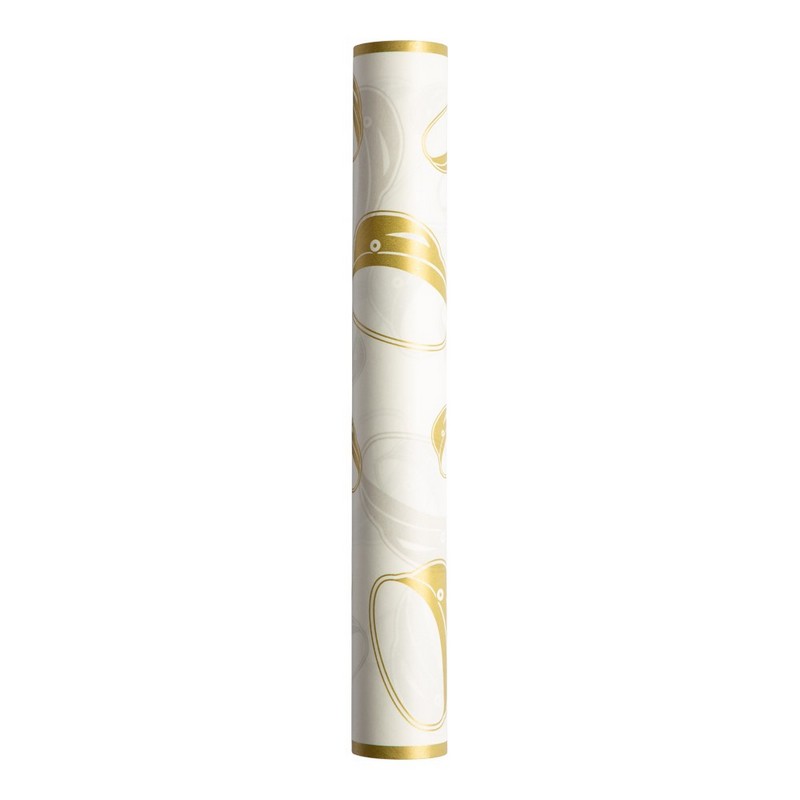 Studenter Bordløber Guld - 1 stk (30 cm x 5 m) | Studerende Bordløber - Temashop