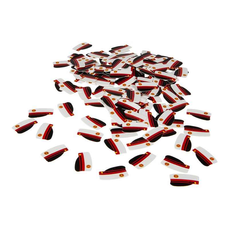 Studenterhuer Konfetti Rød - 1 pose (15 g) | Studerende Konfetti - Temashop