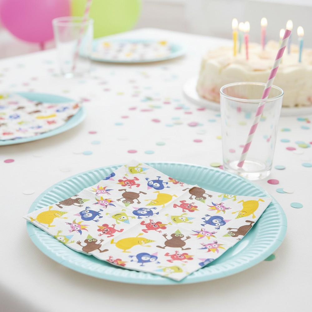 Babblarna Servietter - 16 stk (33 x 33 cm) | Babblarna Servietter - Temashop